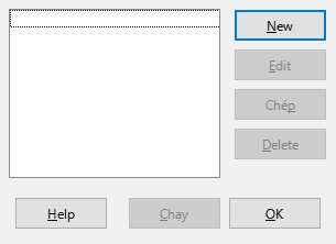 Custom Slide Shows Dialog