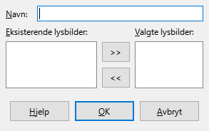 Egendefiner Lysbildevisning Dialog