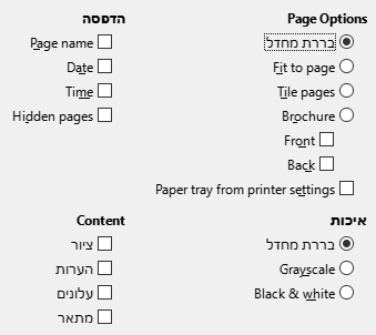 Impress Print Options Dialog