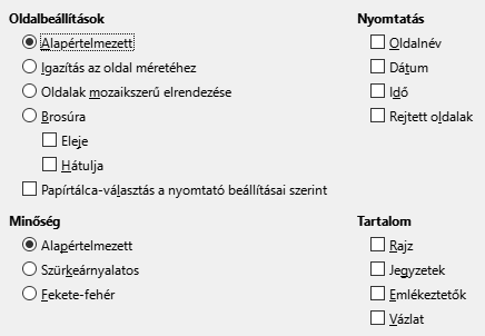 Impress Print Options Dialog