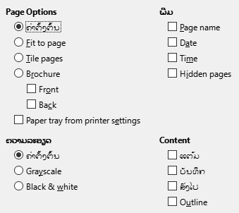 Impress Print Options Dialog