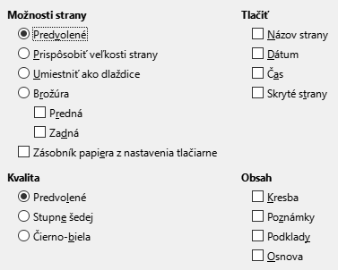 Impress Print Options Dialog
