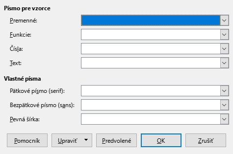 Font Type Dialog