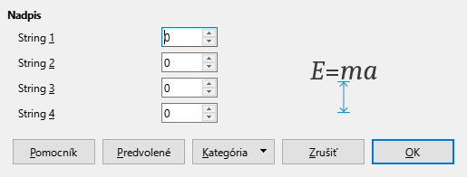 Spacing Dialog