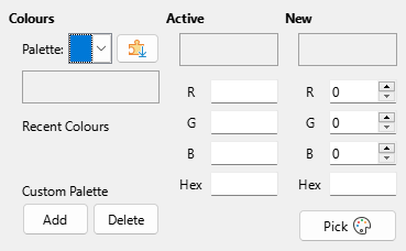 Colour page dialogue box