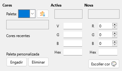 Caixa de diálogo Páxina de cor