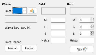Dialog halaman warna