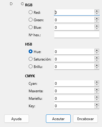 The Pick a Color window