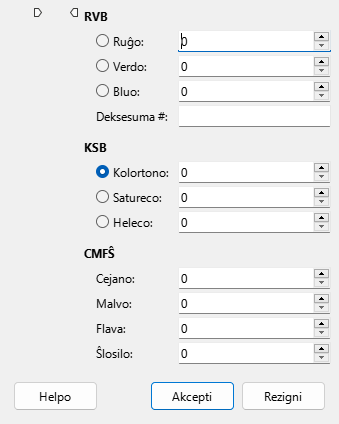 Fenestro Elekti koloron