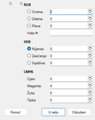 The Pick a Color window