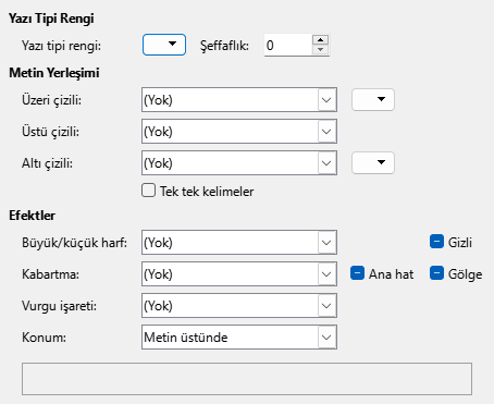 Yazitipi Efektleri Sayfası Pencere Resmi