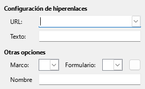 Imagen de diálogo de internet de hipervínculo
