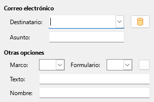 Imagen de diálogo del correo de hipervínculos