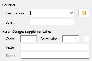 Image de la boîte de dialogue Hyperlien d'e-mail