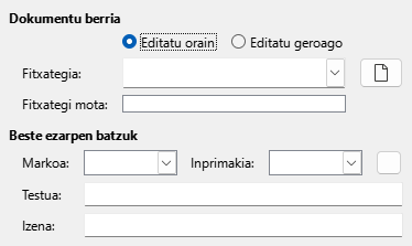 Hiperesteken dokumentu berriaren elkarrizketa-koadroaren irudia