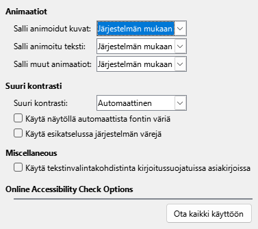 Options Accessibility Dialog Image