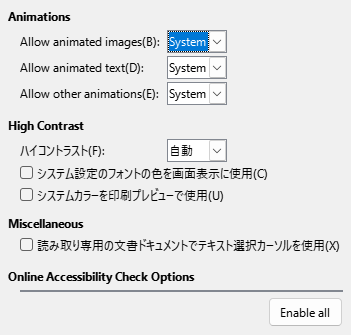 Options Accessibility Dialog Image