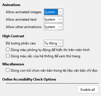 Options Accessibility Dialog Image