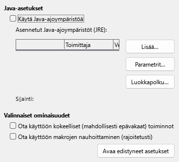 Options Advanced Dialog Image
