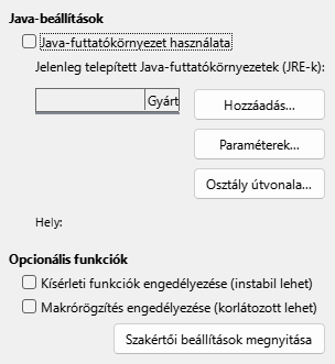 Options Advanced Dialog Image