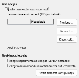 Options Advanced Dialog Image