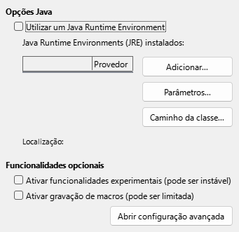 Imagem da caixa de diálogo Avançado