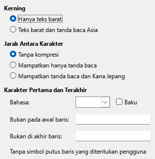 Citra Dialog Opsi Asian