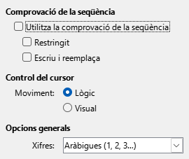 Imatge del diàleg d'opcions CTL