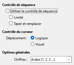 Image de la boîte de dialogue Option CTL
