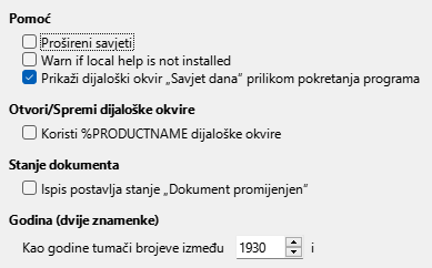 Options General Dialog Image
