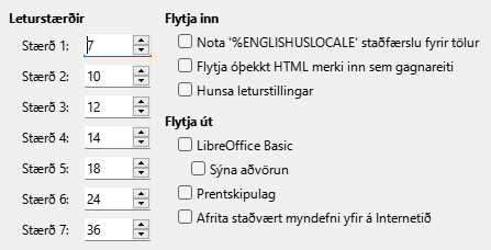 Options HTML Dialog Image