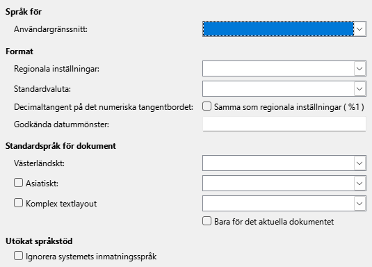 Options Language Dialog Image