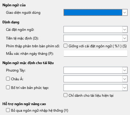 Options Language Dialog Image