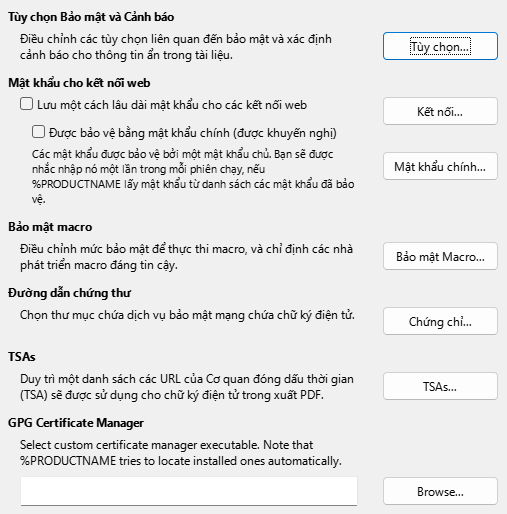 Options Security Dialog Image