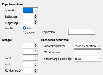Page format tab page