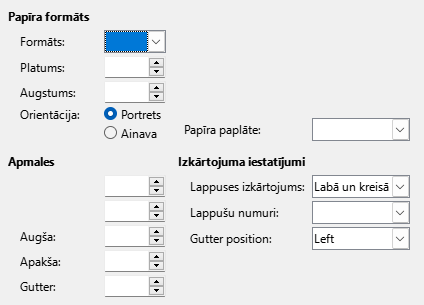 Page format tab page