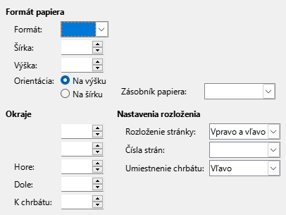 Page format tab page