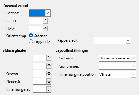 Page format tab page