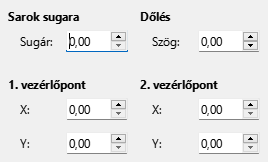Slant and Corner Radius tab page