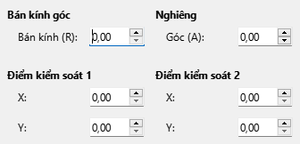 Slant and Corner Radius tab page