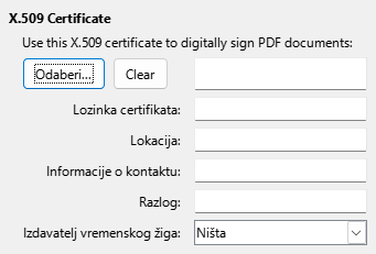 PDF Export Digital Signature Options Dialog Image