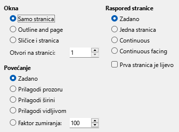 PDF Export View Options Dialog Image