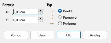 Okno dialogowe przyciągania do obiektu