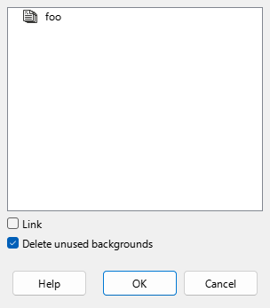 Insert from File dialogue box