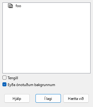 Insert from File dialog