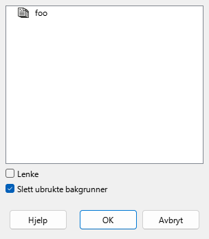 Sett inn fra Fil dialog