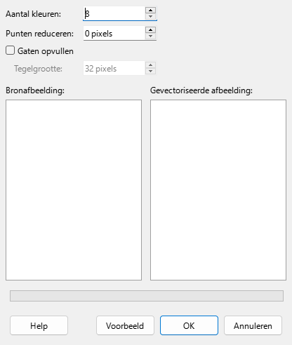 Dialoogvenster Naar veelhoek