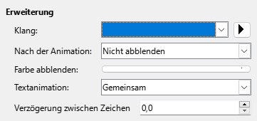 Dialog Erweiterte Animationseffekte