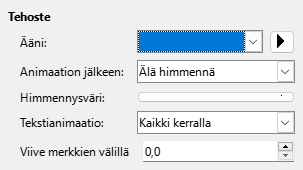 Enhanced Animation Effects Dialog