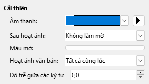 Enhanced Animation Effects Dialog